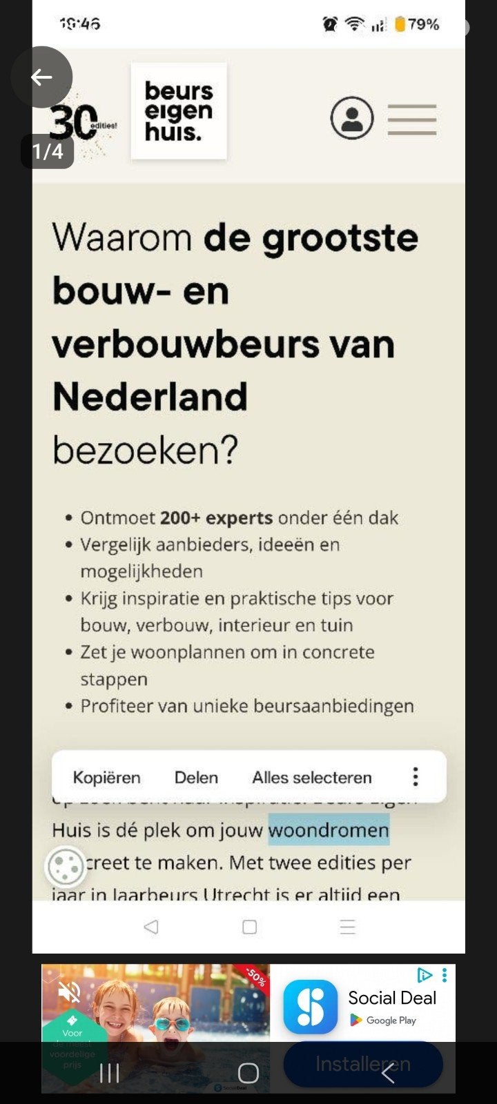 twee tickets kaartjes eigen huis beurs 9 tm 11 oktober, Twee personen, Overige soorten, Overige typen