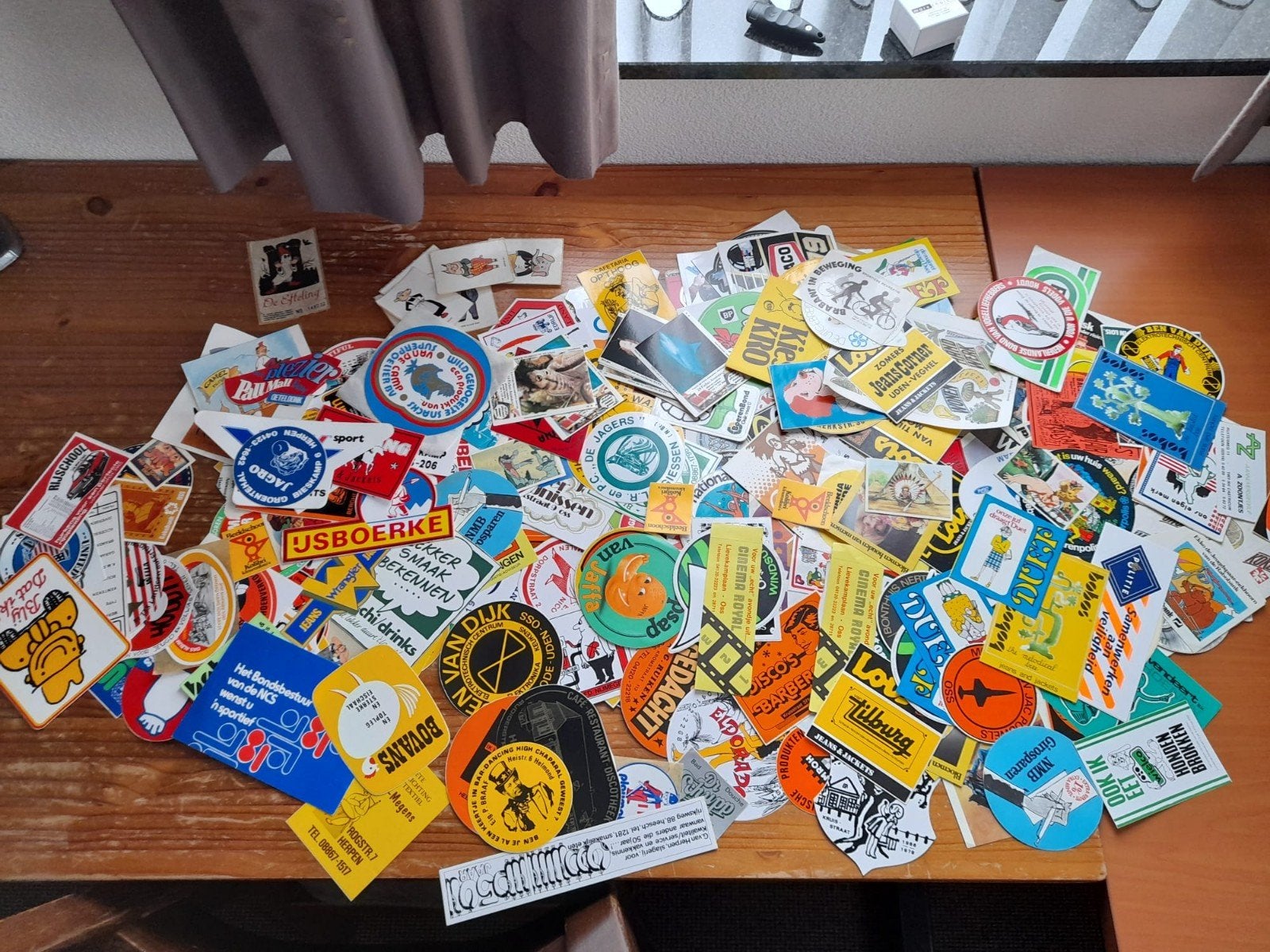 Vintage stickers en plaatjes: Caballero, Camel, Efteling, Verzamelen, Ophalen of Verzenden, Gebruikt, Overige typen