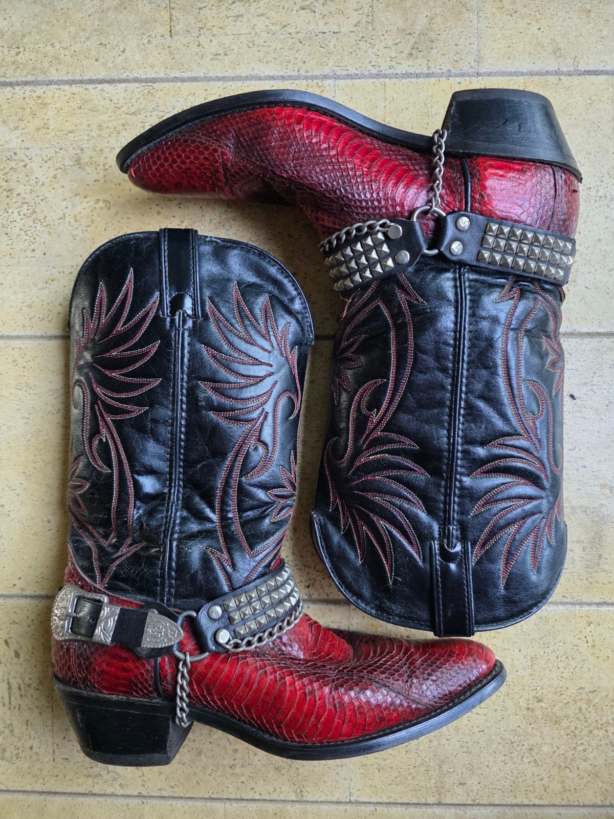 Durango python laarzen mt 44/43.Cowboy western 
Cowboy weste, Kleding | Heren, Schoenen, Ophalen of Verzenden, Overige kleuren