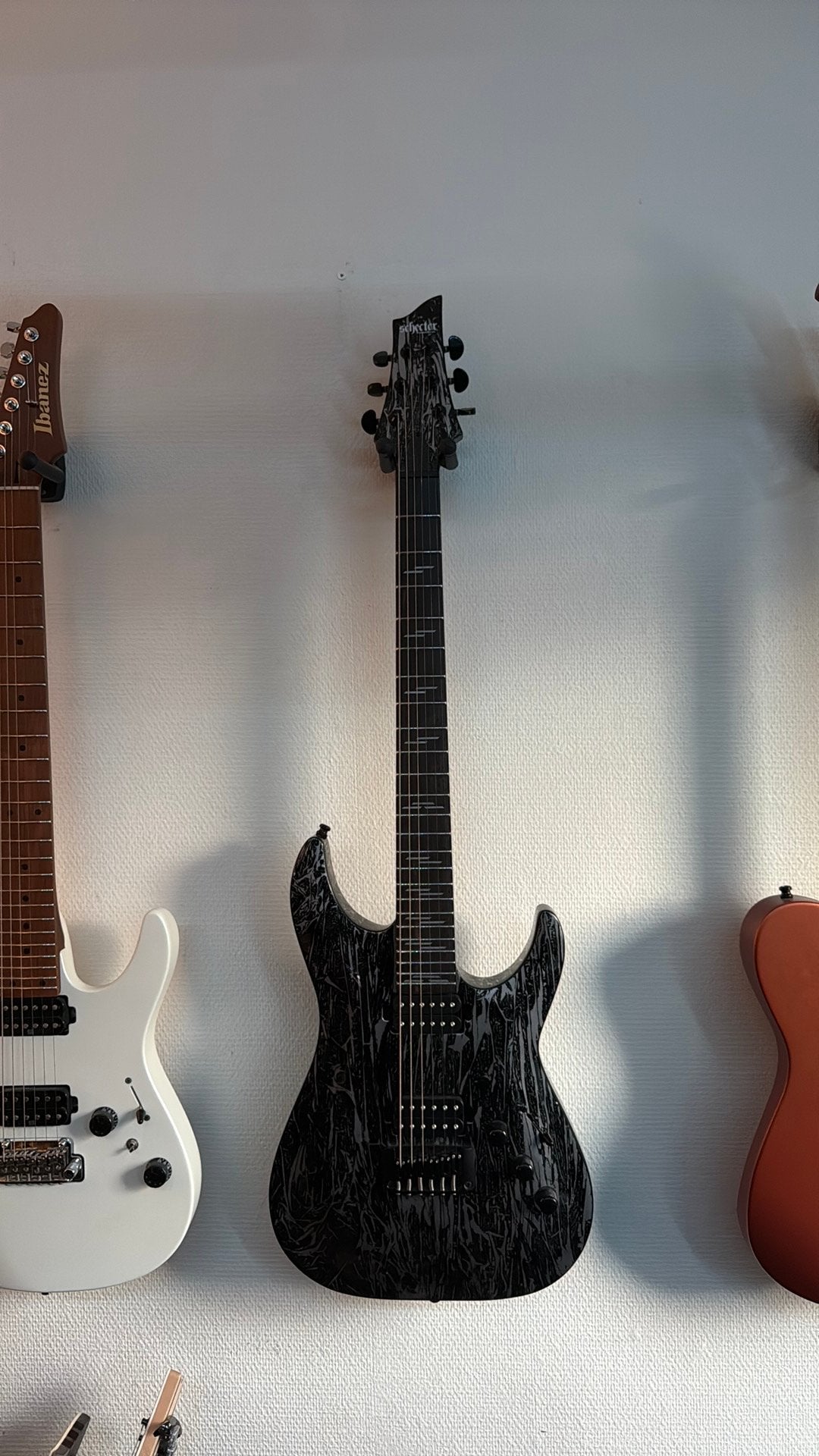 Schecter C-1 Silver Mountain, Ophalen, Zo goed als nieuw, Solid body, Overige merken
