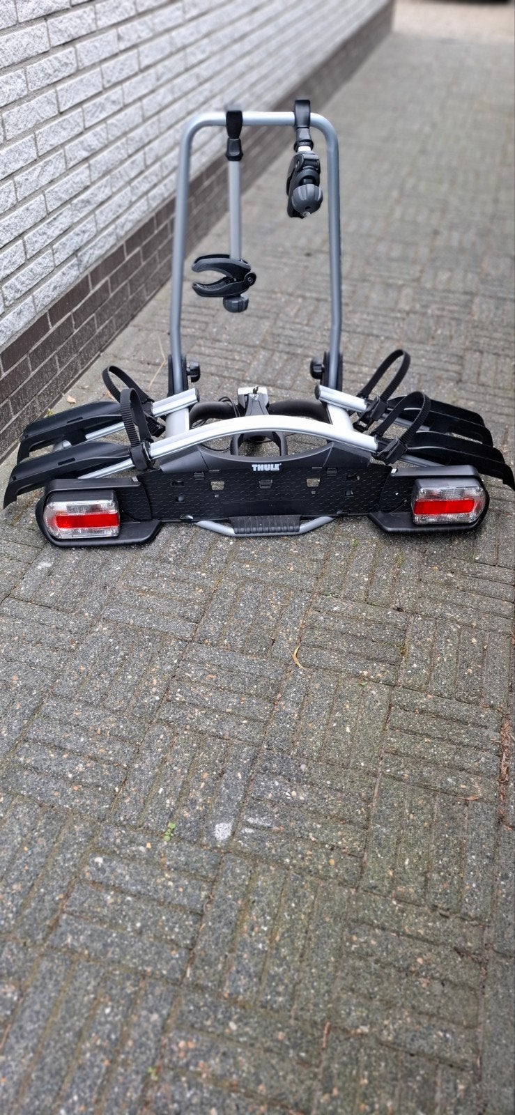 Thule euroway 921 kantelbare fietsendrager, Auto diversen, Fietsendragers, Ophalen, Brede banden, Zo goed als nieuw, 2 fietsen