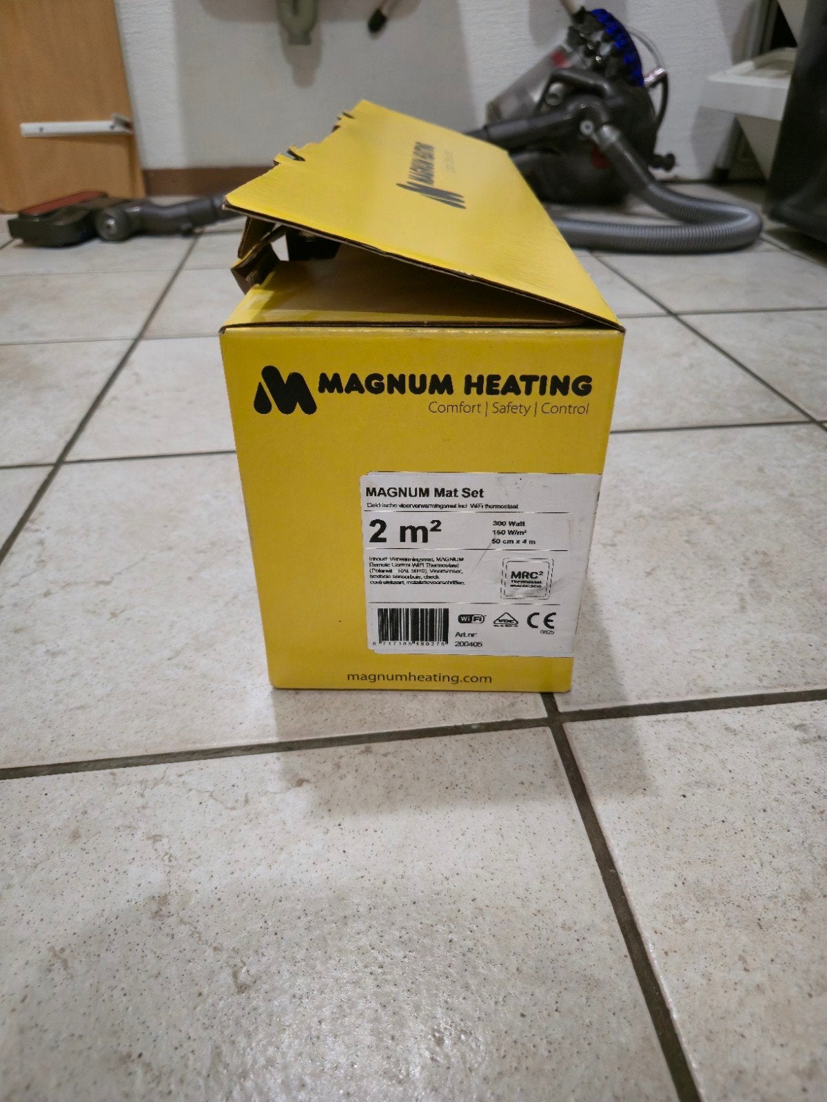 MAGNUM Mat Set 2m² Vloerverwarming met MRC2 WiFi Thermostaat, 30 tot 80 cm, Overige typen, Nieuw, 150 cm of meer