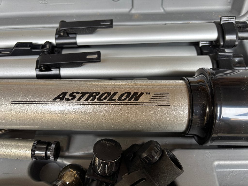 Refractortelescoop van Astralon incl. opbergkoffer, Gebruikt, Lenzentelescoop (refractor), Met statief, Ophalen of Verzenden
