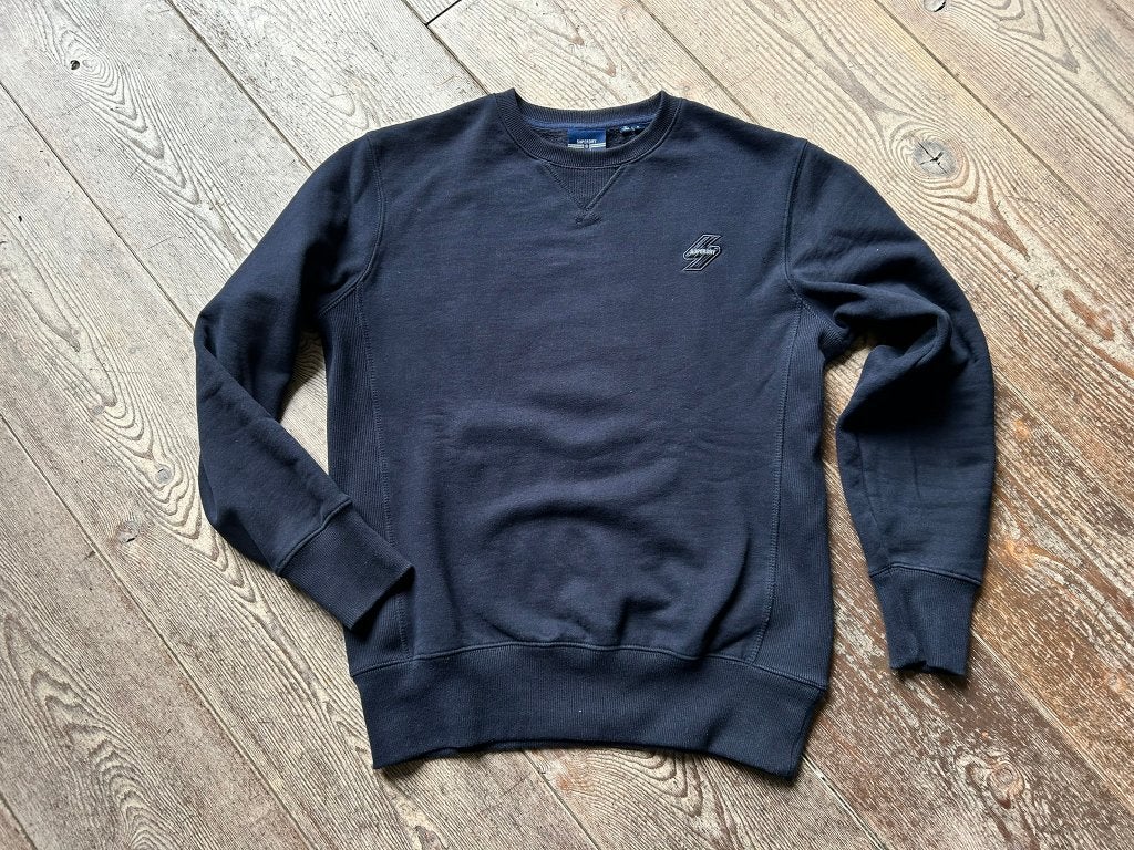 Superdry trui / sweater, blauw, maat S, weinig gedragen, Blauw, Ophalen of Verzenden, Zo goed als nieuw, Maat 46 (S) of kleiner