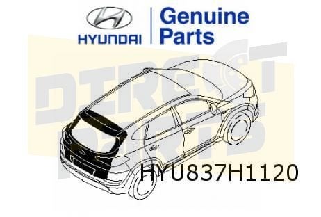 Hyundai Tucson achterklep (bij automatische bediening) (9/15, -, Nieuw, Ophalen of Verzenden, Achter