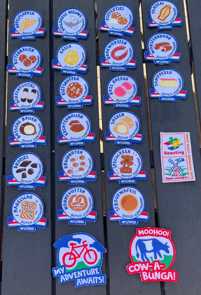 Jamboree WJ 2019 - USA - NL 21  troepen + Contingentsbadge +, Ophalen of Verzenden, Nieuw, Embleem, Speld of Insigne