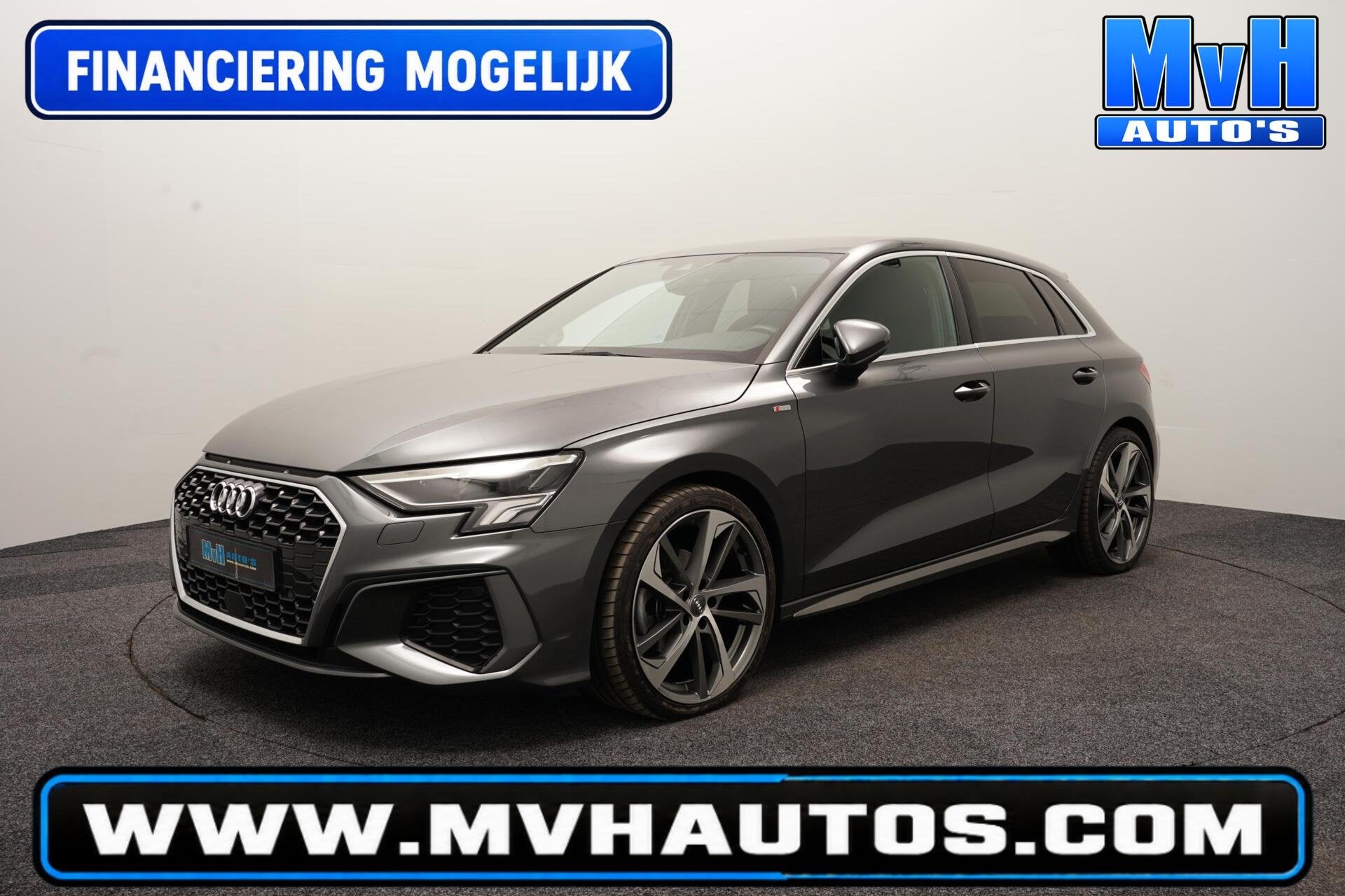 Audi A3 Sportback 30 TFSI S-Line|MATRIX-LED|ACC|19INCH|NAP, Gebruikt, Euro 6, Met garantie (alle), Leder en Stof