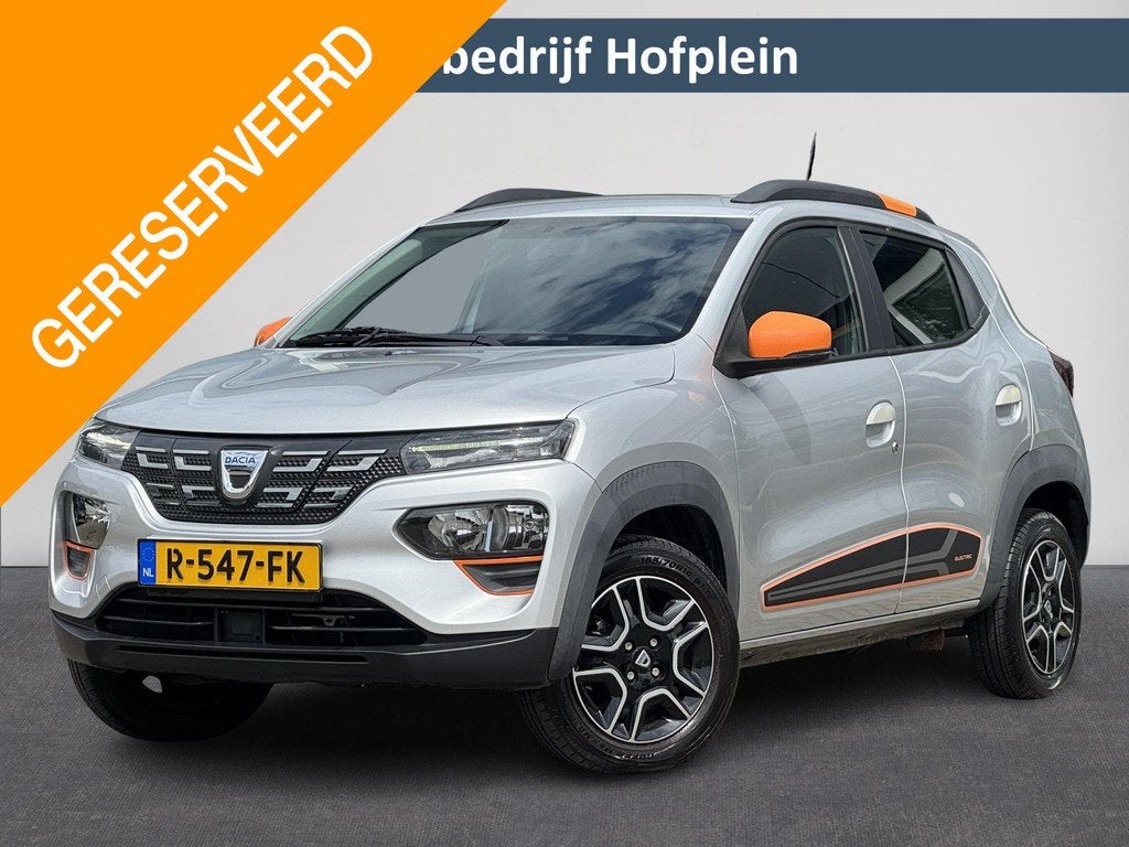 Dacia Spring Comfort Plus (Orange Pack) 27 kWh |92,4 SOH ! |, Auto's, Dacia, Gebruikt, Zwart, Leder en Stof, 27 kWh