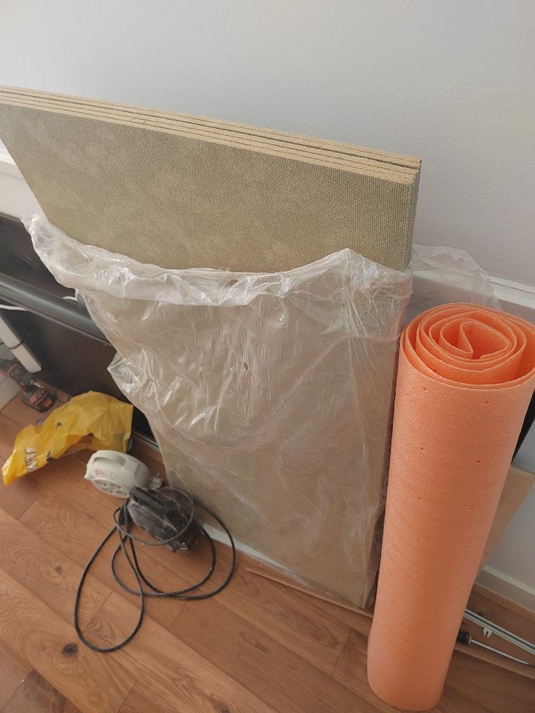 Ondervloer voor laminaat/parket, Ophalen, Overige materialen, 30 cm of meer, 50 tot 150 cm