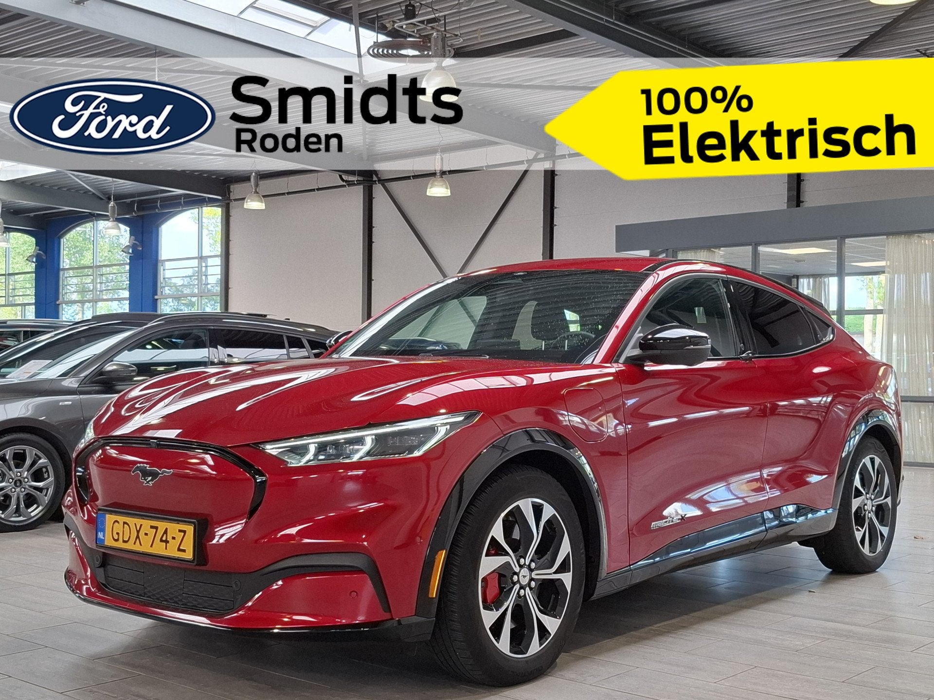 Ford Mustang Mach-E Extended Premium RWD 98 kWh | Adapt. cru, Auto's, Gebruikt, Zwart, 600 km, Mustang