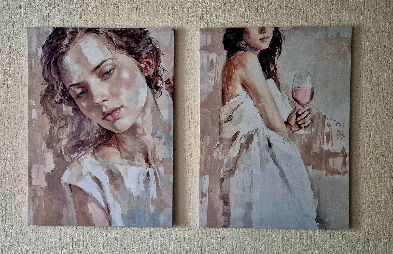 pure Living 2 canvas schilderijen, Antiek en Kunst, Kunst | Schilderijen | Modern, Ophalen