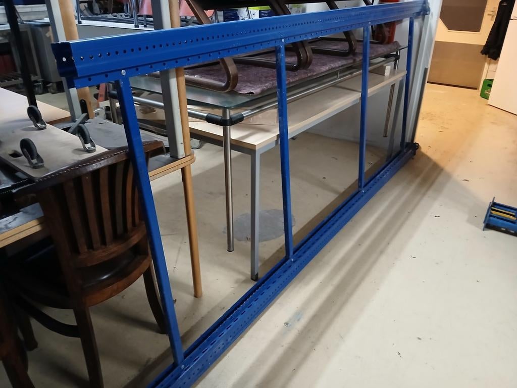 Stelling staander met 2 liggers, Doe-het-zelf en Verbouw, Steigers, Ophalen, 2 tot 5 meter, Info@tommysmit.nl, Gebruikt