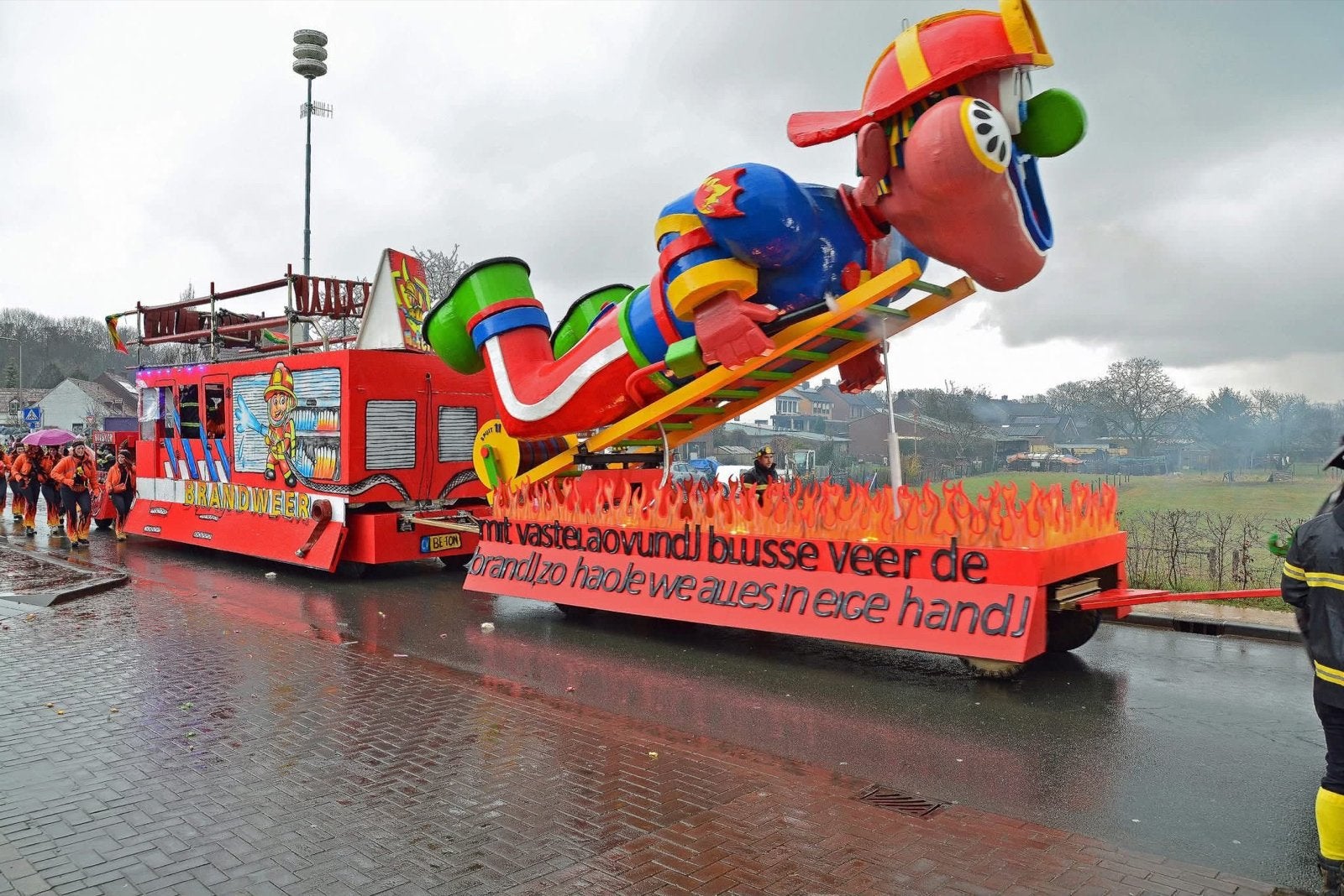 Carnavalswagen Brandweer met Pop, Ophalen, Gebruikt, Overige typen, Carnaval