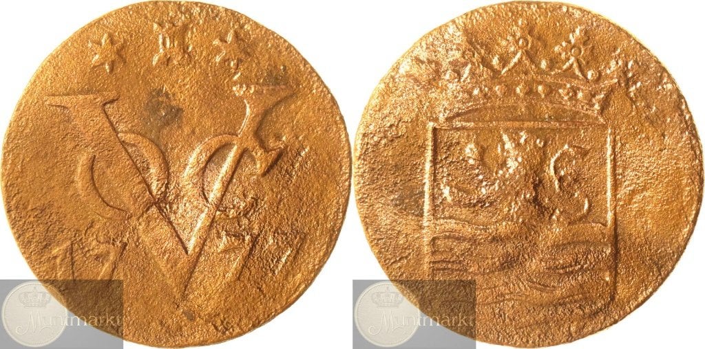 V.O.C. - Zeeland - Duit 1777 - Middelburg - ZELDZAAM, Ophalen of Verzenden, Vóór koninkrijk, Overige waardes, Losse munt