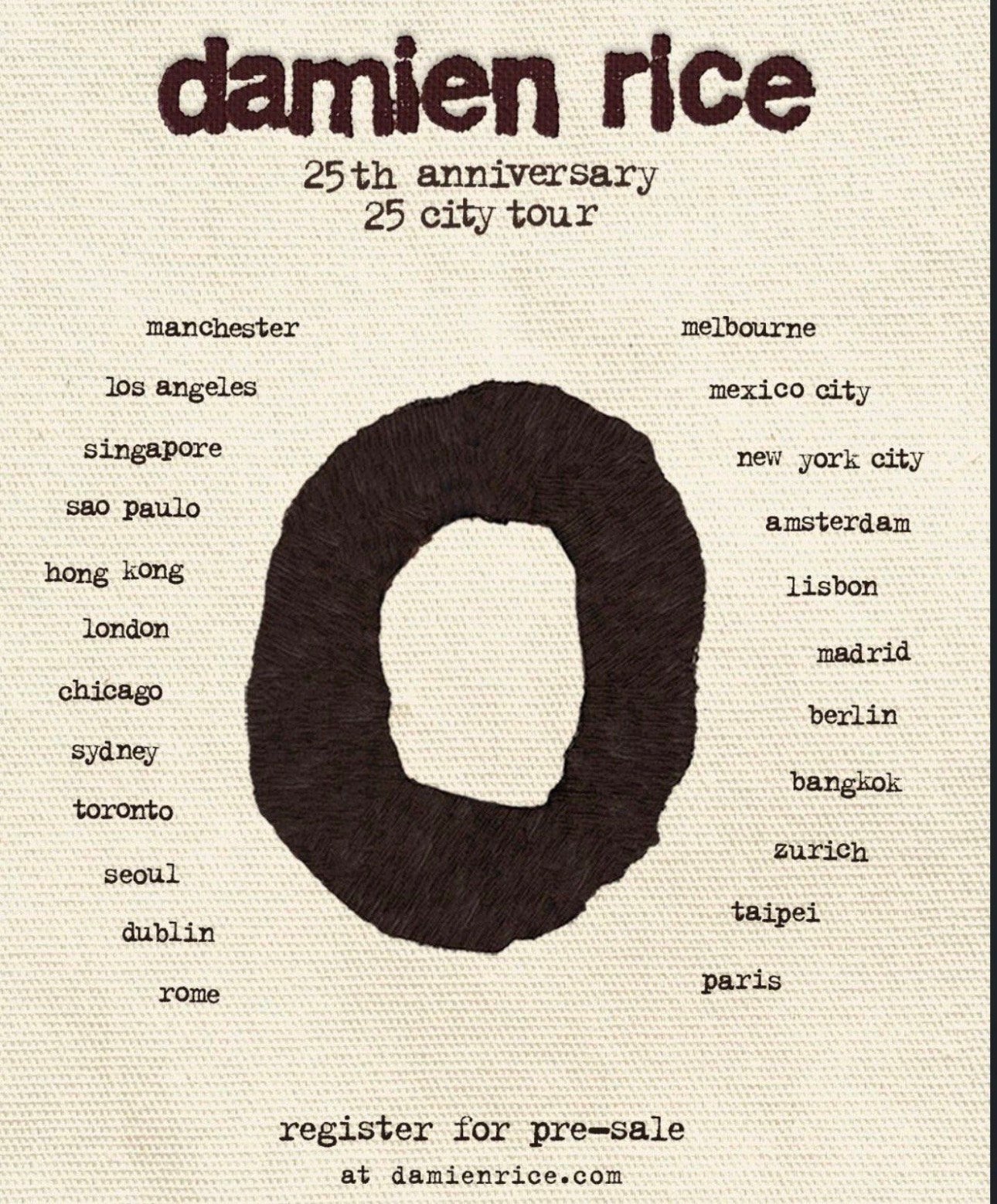 Damien Rice Carré – wie wil 16 april ruilen voor 17 april?, Tickets en Kaartjes, Eén persoon, April