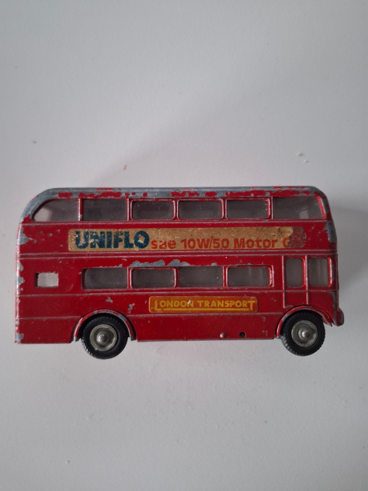 Vintage Matchbox London Transport dubbeldekker bus, Ophalen, Gebruikt