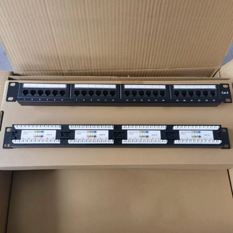 24-poorts Cat6 UTP Patchpaneel – 19 inch, 1U, Ophalen of Verzenden, Nieuw