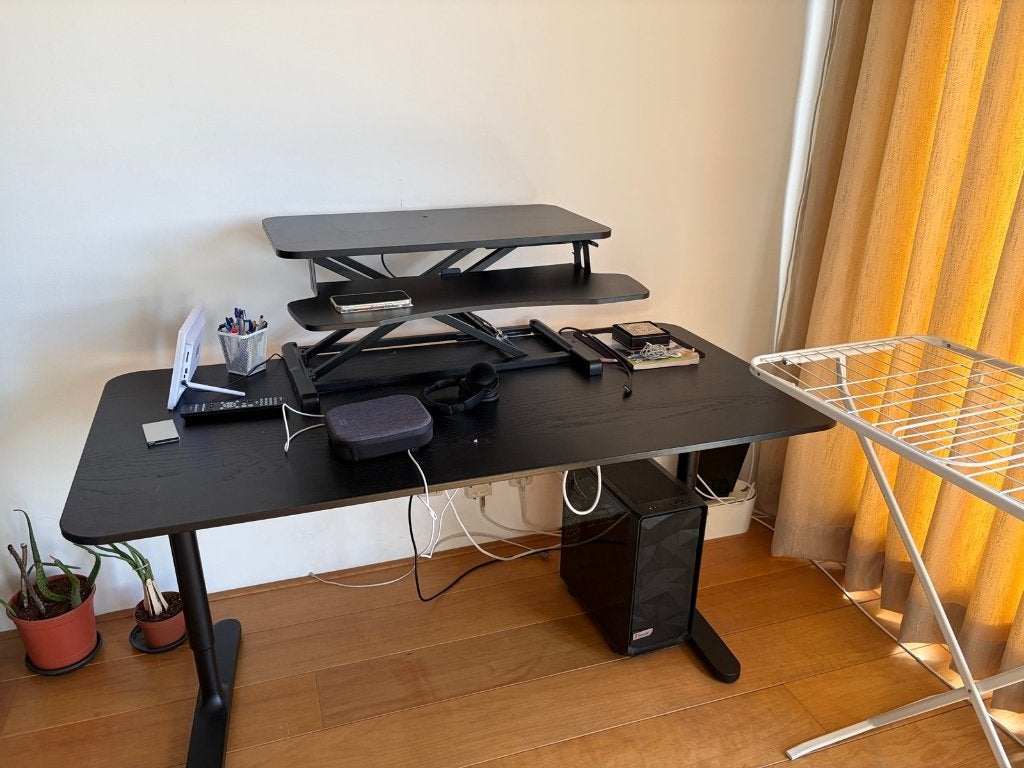 Working Table, Huis en Inrichting, Bureaus, Ophalen, Zwart, 160 cm, Gebruikt