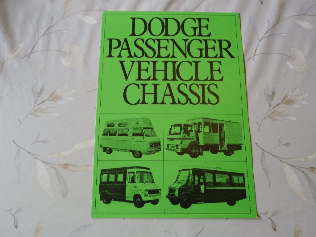 Dodge UK Passenger Vehicle Chassis 1981, Verzenden, Zo goed als nieuw, Overige merken
