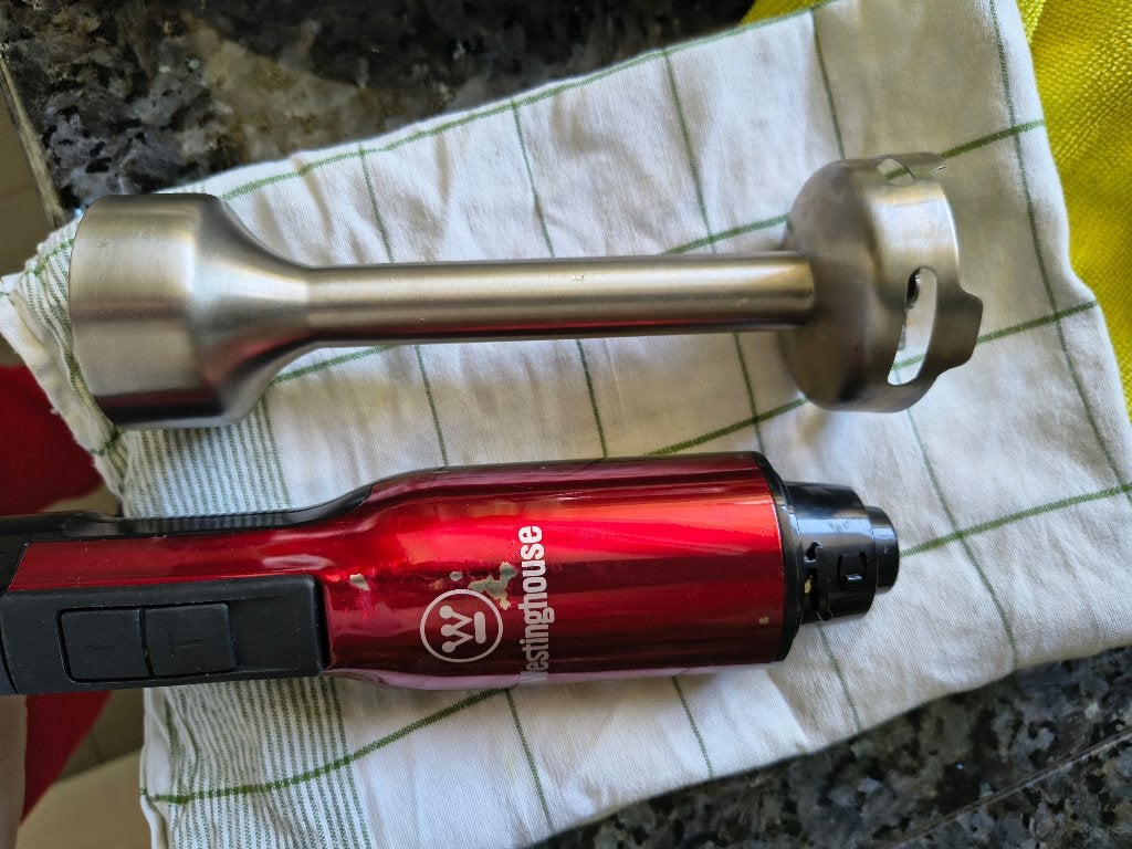 Gezocht stang van staaf mixer, Ophalen of Verzenden, Zo goed als nieuw, Zilver, Overige merken