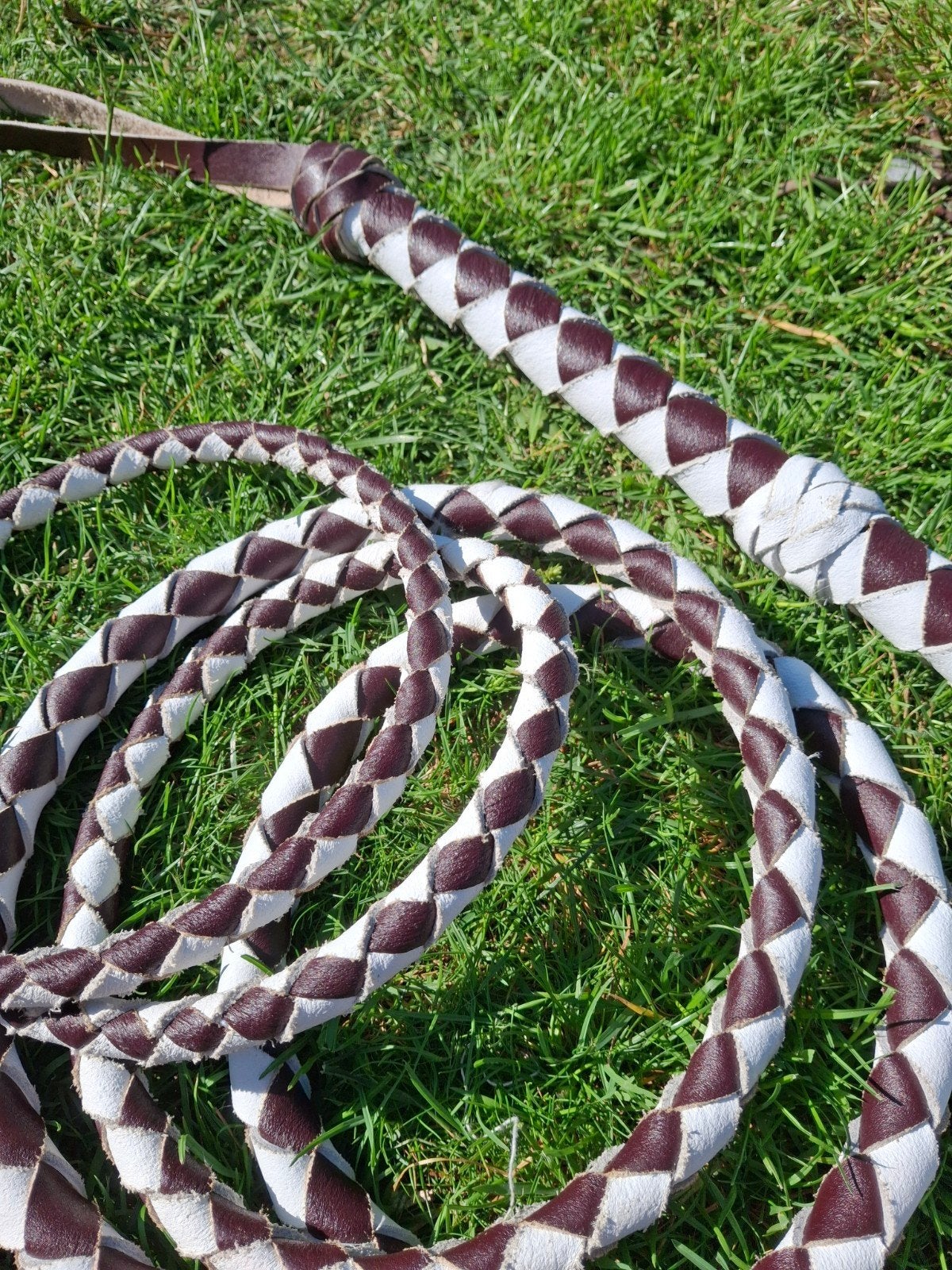 Lange Bull whip, larp, bdsm, 3.5m, 4.1m met popper, Verzenden, Nieuw, Toneelattributen of Onderdelen