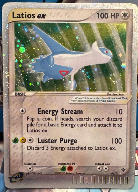 Pokemon Latios 94/97 Foil - EX - EX Dragon -PSA 1 waardig!, Ophalen of Verzenden, Gebruikt, Losse kaart, Foil