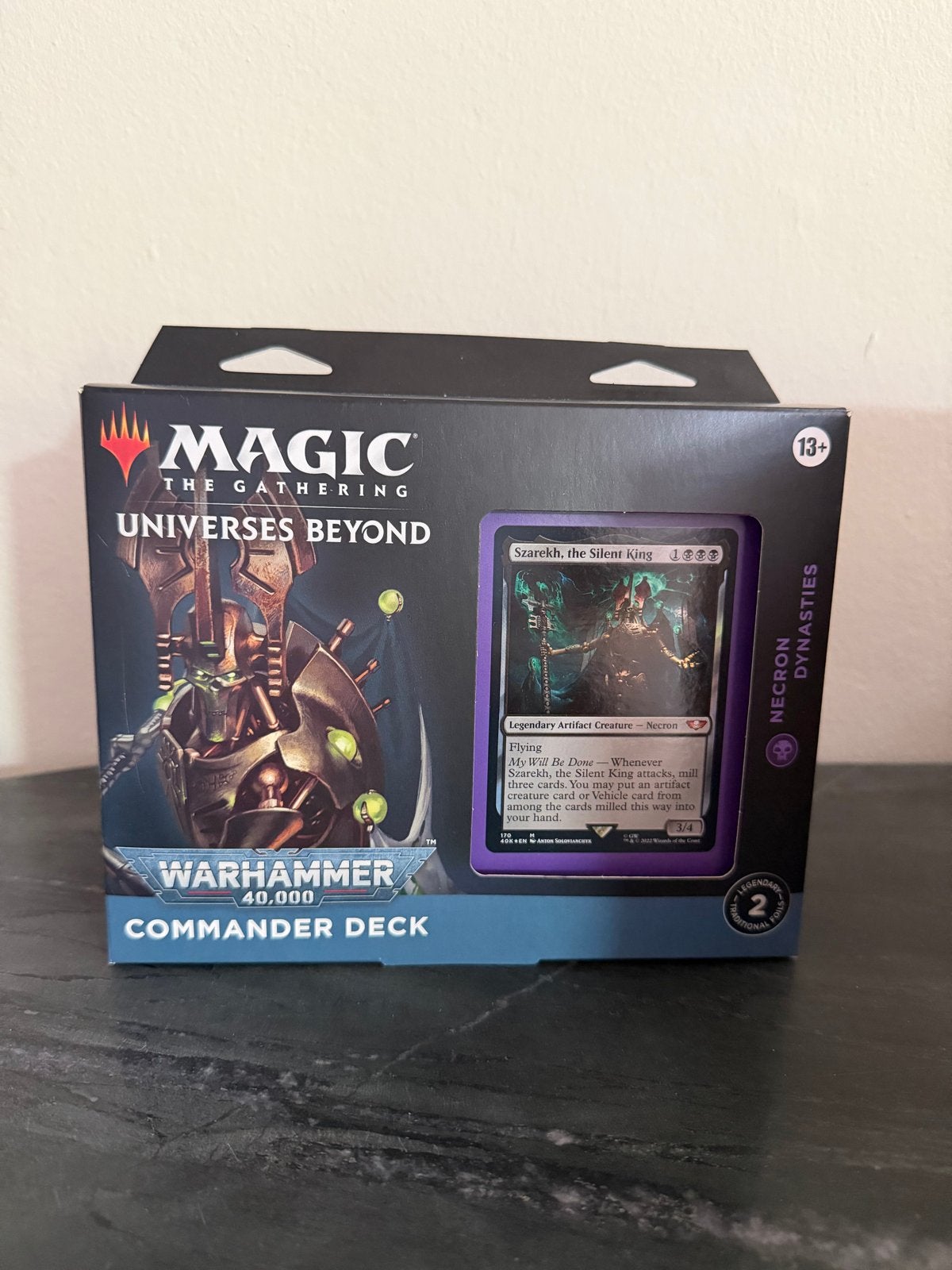 MTG Warhammer 40,000 Commander Deck - Necron Dynasties, Ophalen of Verzenden, Nieuw, Speeldeck