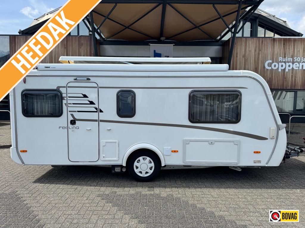 Eriba Feeling 470 2018 MOVER + LUIFEL!!!, Caravans en Kamperen, Caravans, Bedrijf, Treinzit, Tot en met 3, 5 tot 6 meter