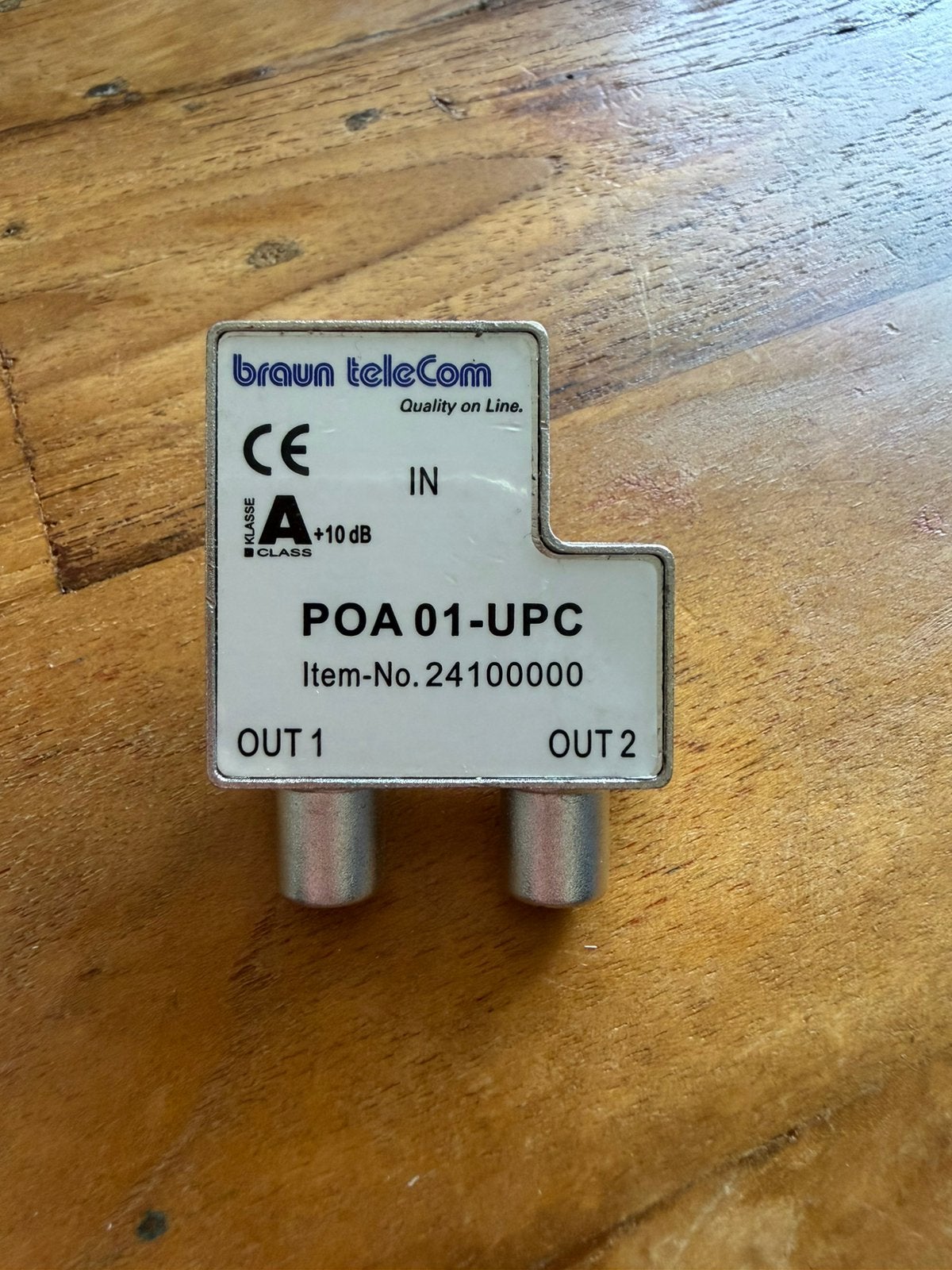Braun Telecom POA 01-UPC kabelverdeler, Ophalen, Minder dan 2 meter, Overige kabels