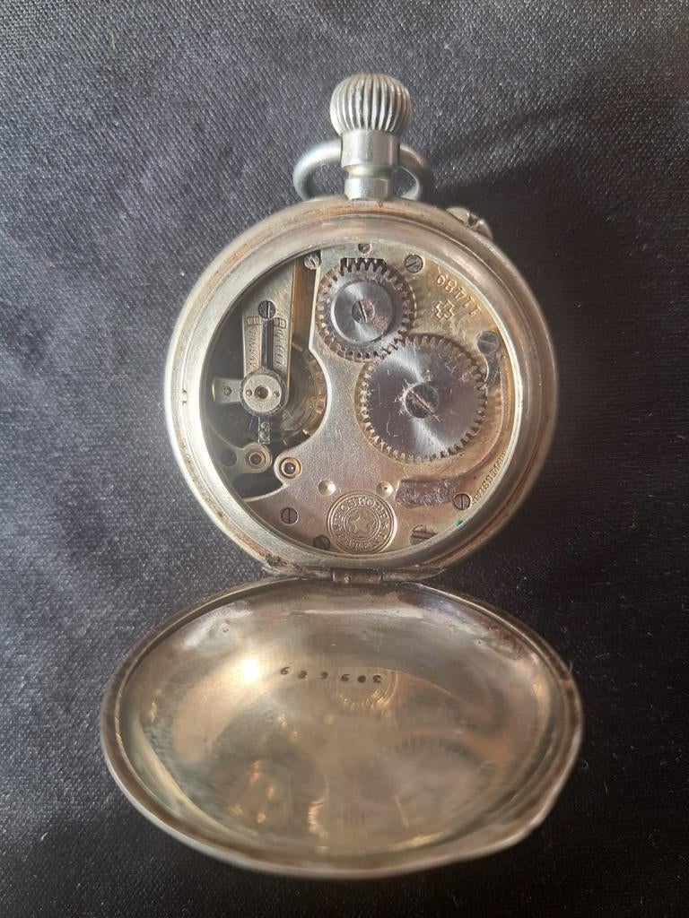 Zakhorloge Roskopf Patent, Sieraden, Tassen en Uiterlijk, Horloges | Antiek, Ophalen of Verzenden, Zilver, Overige merken