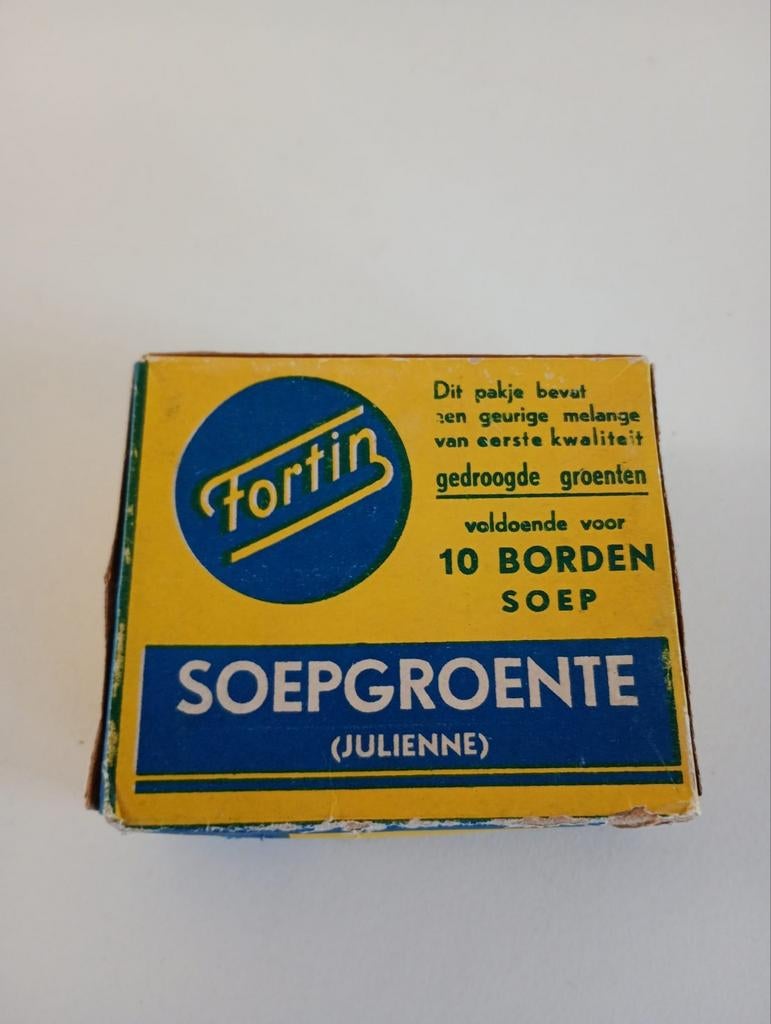 Vintage Fortin Soepgroente Verpakking Jaren '50/'60, Verzamelen, Merken en Reclamevoorwerpen, Gebruikt, Onbekend, Onbekend, Fortin