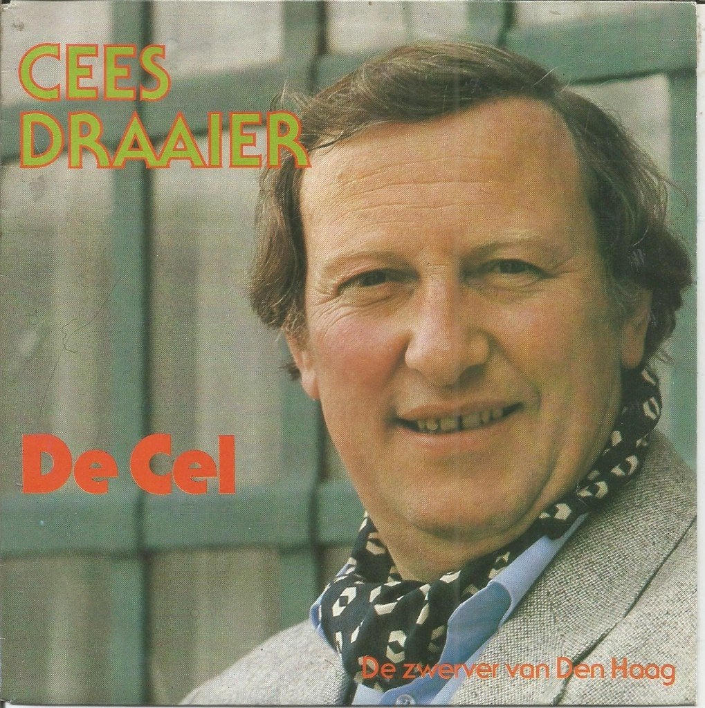Cees Draaier : De cel (1981), Fotohoes, 7 inch, Ophalen of Verzenden, Zo goed als nieuw