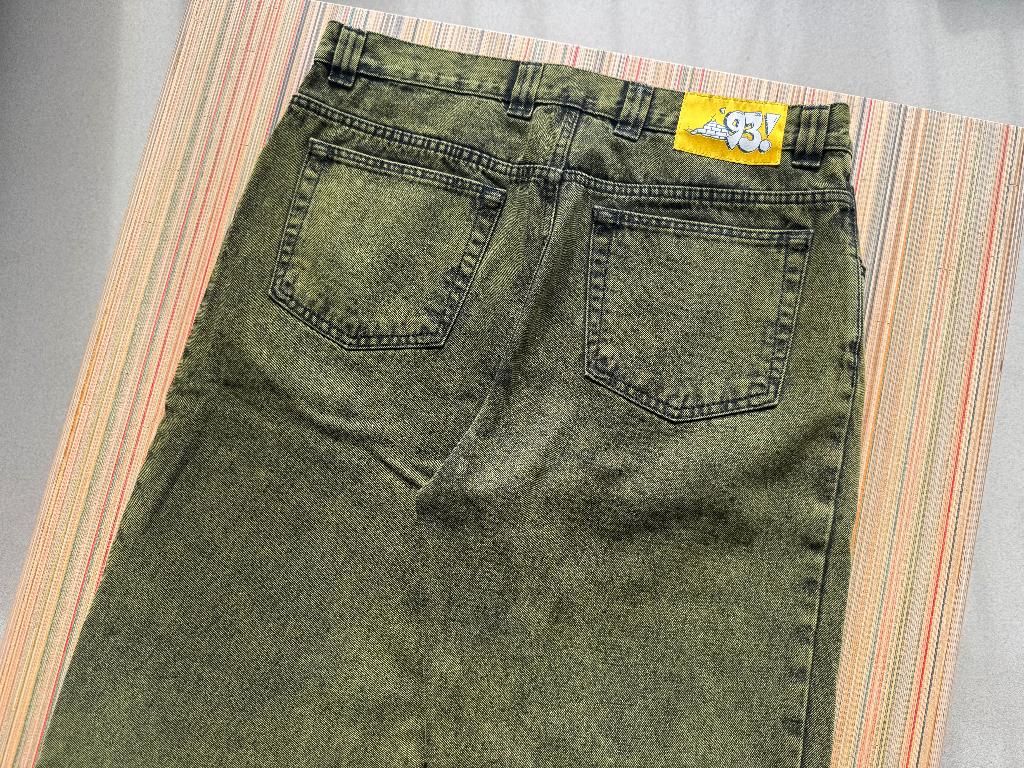 Polar Skate Co - 93 Pants - Denim - Green Black  - 34x34, Overige kleuren, Ophalen of Verzenden, Zo goed als nieuw, Polar Skate Co