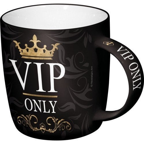 VIP Only kroon mok koffie beker drinkbeker, Info@deconoord.nl, Deco Noord, Nieuw, Ophalen of Verzenden
