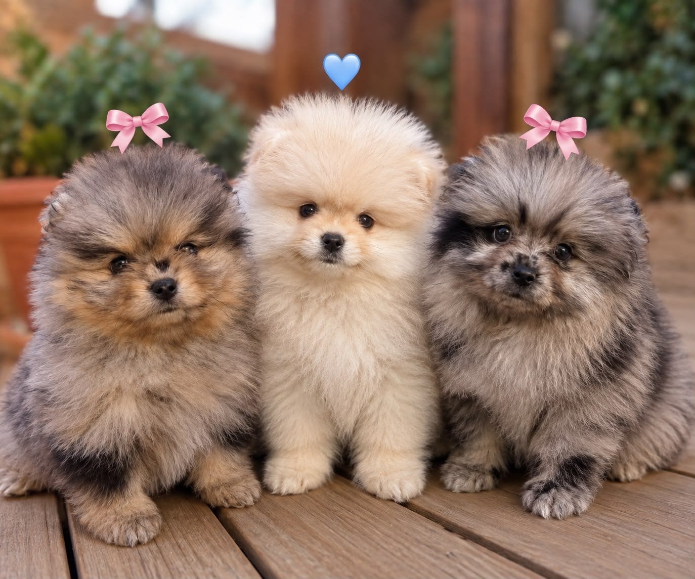 pomeriaan pups, Particulier, 15 weken tot 1 jaar, Buitenland, Meerdere