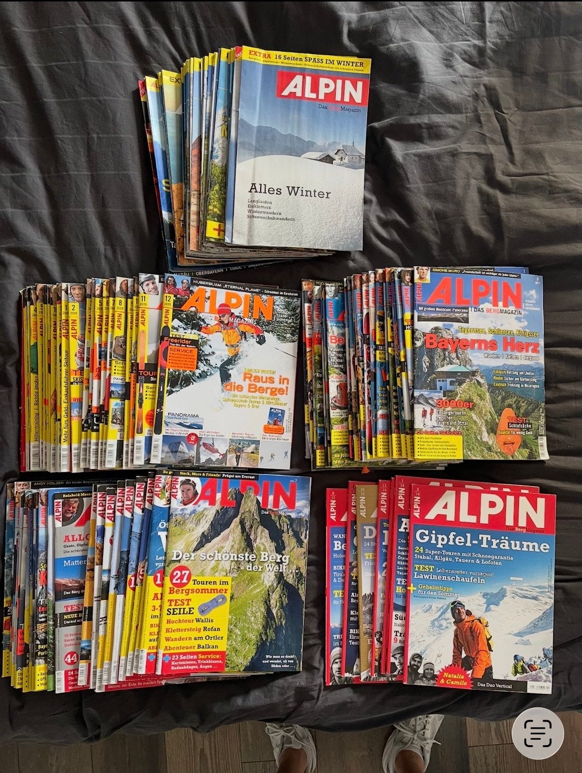 **** ALPIN tijdschriften - Bergmagazines ca 100 stuks ****, Ophalen, Gelezen, Sport en Vrije tijd