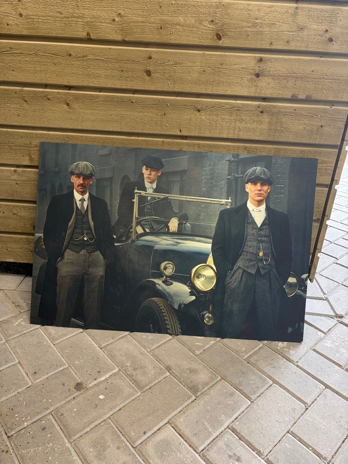 Peaky Blinders Schilderij, Ophalen, Zo goed als nieuw, Schilderij, 100 tot 125 cm