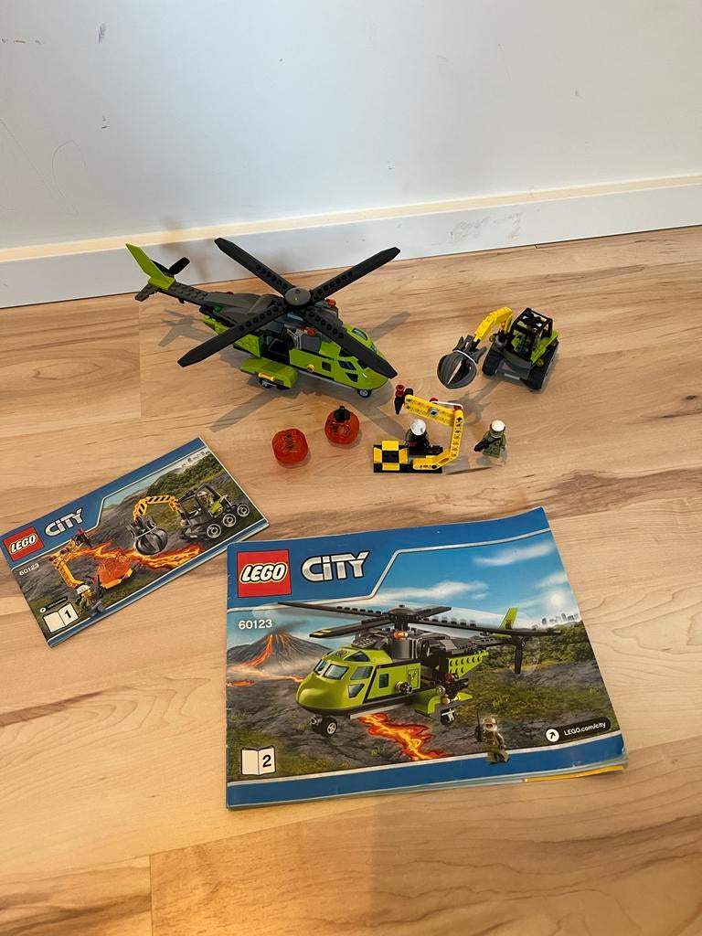 Lego City Vulkaanhelikopter 60123, City, Lego, Ophalen of Verzenden, Zo goed als nieuw