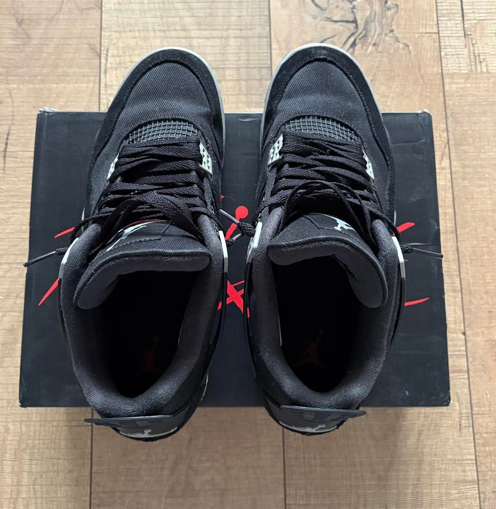 Nike Air Jordan 4 Retro SE Black Canvas, Kleding | Heren, Schoenen, Verzenden, Zwart, Sneakers of Gympen, Zo goed als nieuw