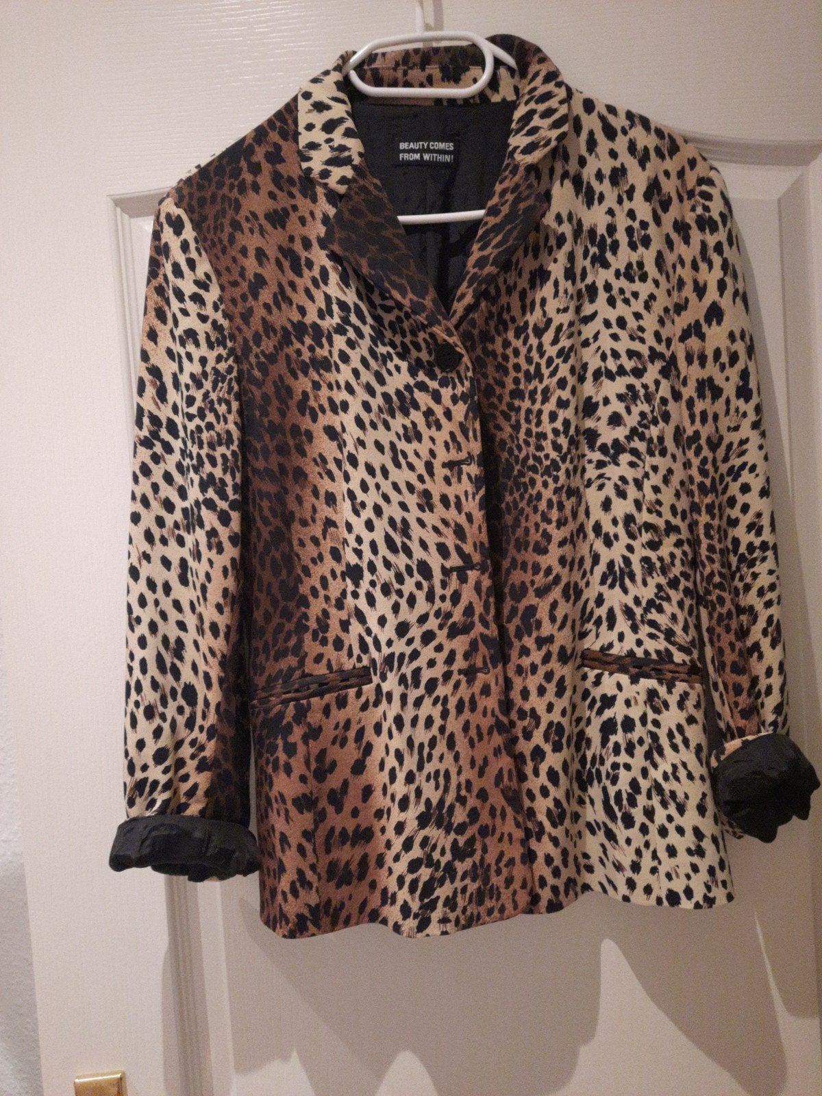 Moschino  Blazer met Tijgerprint - Maat 38, Kleding | Dames, Maat 38/40 (M), Jasje, Moschino Jeans, Gedragen
