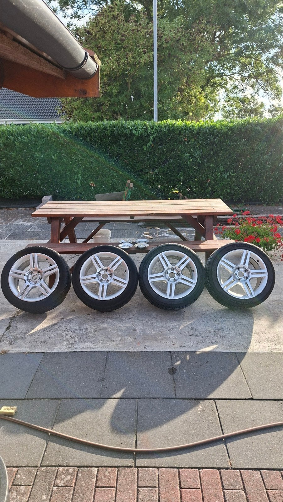 audi velgen 235/45r17, Ophalen, Gebruikt, Banden en Velgen, 17 inch