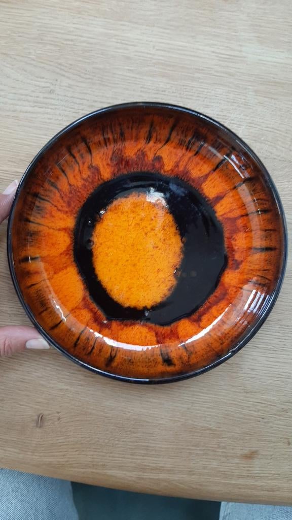 Oranje oud schaaltje jaren 60/70, Ophalen