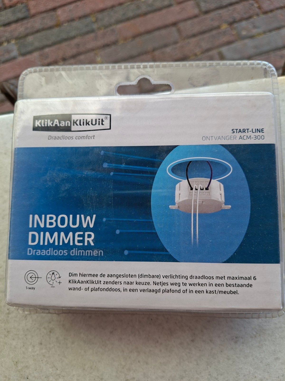 KliKaanKliKuit Inbouw Dimmer ACM-300 Draadloos, Ophalen of Verzenden, Overige typen