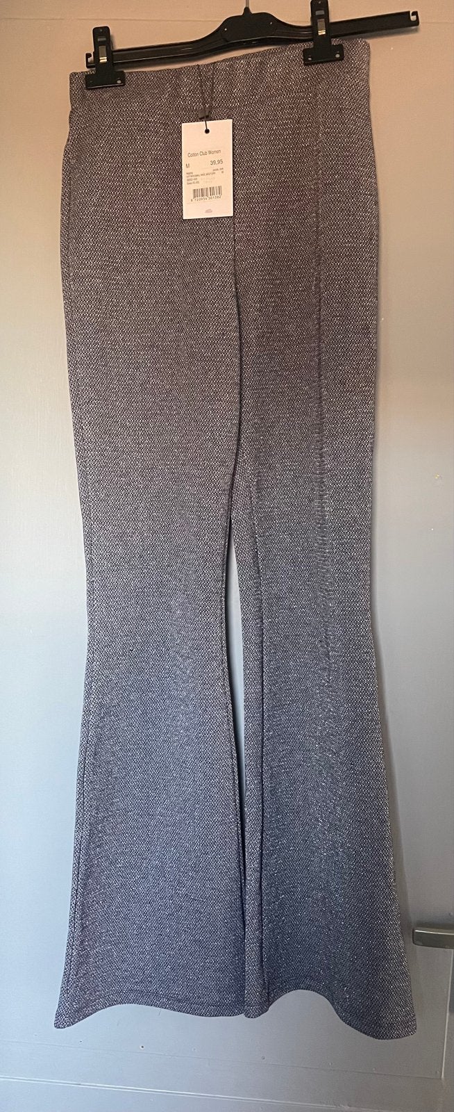 Nieuwe Cotton Club Women flared broek maat M, Legging, Paars, Nieuw, Maat 40/42 (M)