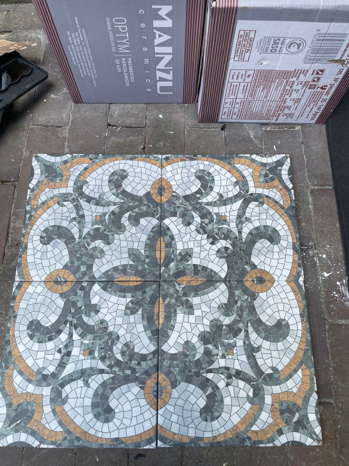 Portugeese vloer/wandtegel 20x20 restpartij, Ophalen, Keramiek, Zo goed als nieuw, 20 tot 40 cm