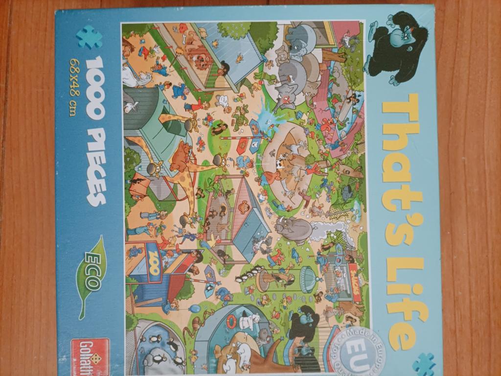 Goliath 'That's Life' Zoo Legpuzzel 1000 Stukjes, Ophalen, 500 t/m 1500 stukjes, Gebruikt, Legpuzzel