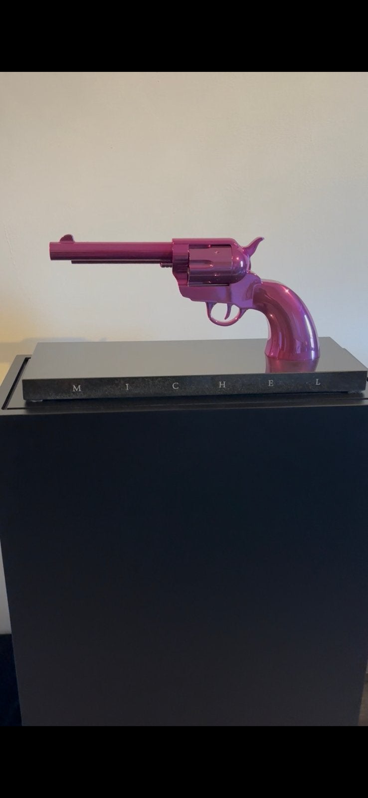Kunstwerk cold 45 groot paars chroom, Antiek en Kunst, Antiek | Bestek, Ophalen