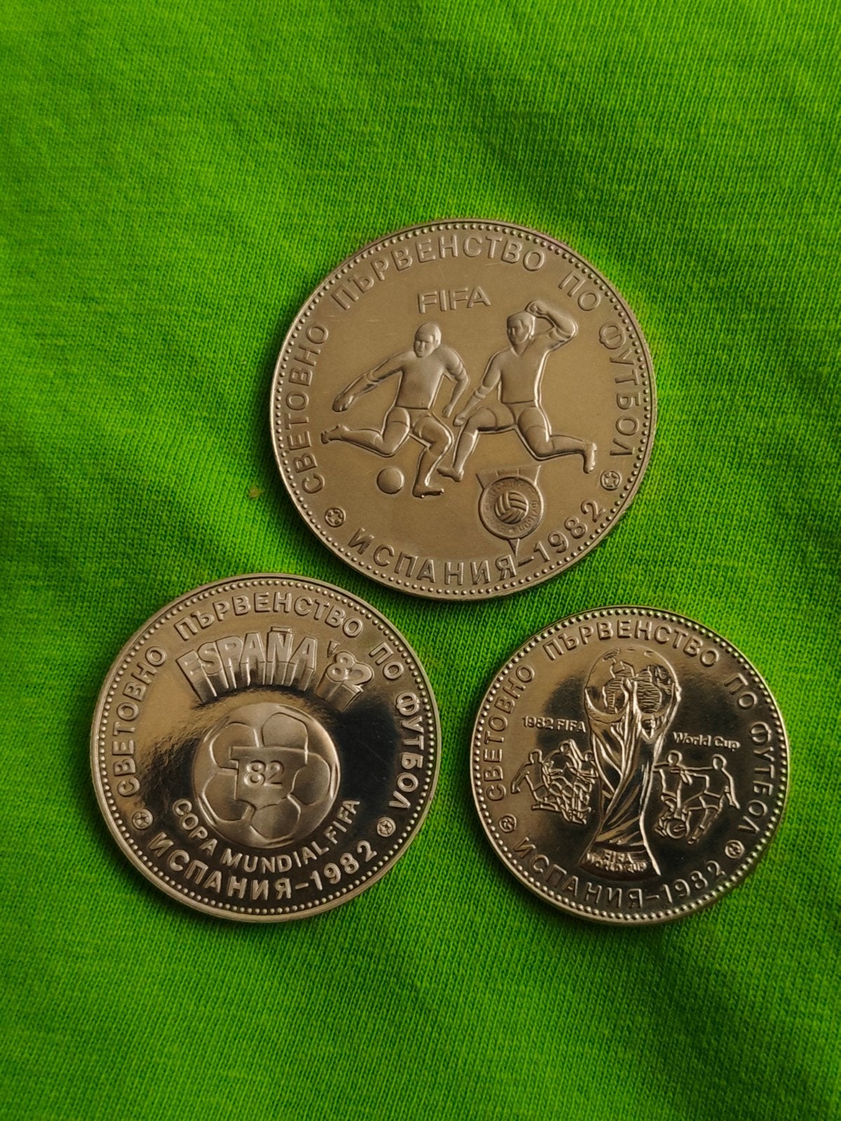 Bulgarije munten set 1980 World football cup 1982, Verzenden, Bulgarije