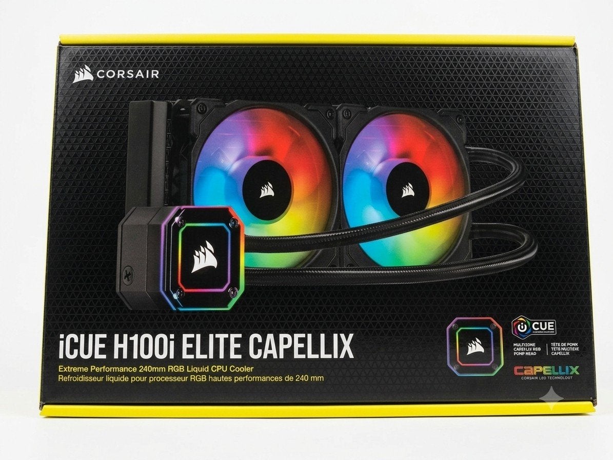 Corsair iCUE H100i ELITE CAPELLIX Waterkoeling, Computers en Software, Computerkoelers, Gebruikt, Waterkoeling, Ophalen of Verzenden