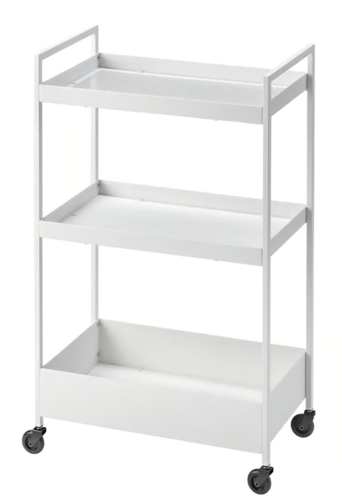 Ikea nissafors Roltafel, wit, 50.5x30x83 cm, Ophalen of Verzenden, Zo goed als nieuw